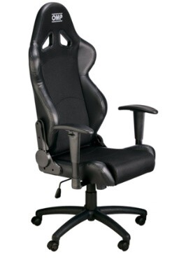 Sedia ufficio Omp Chair nera con airnet