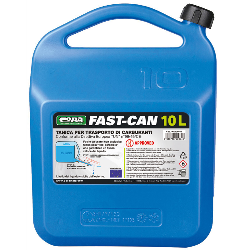 Tanica Fast-Can 10 litri per trasporto carburante