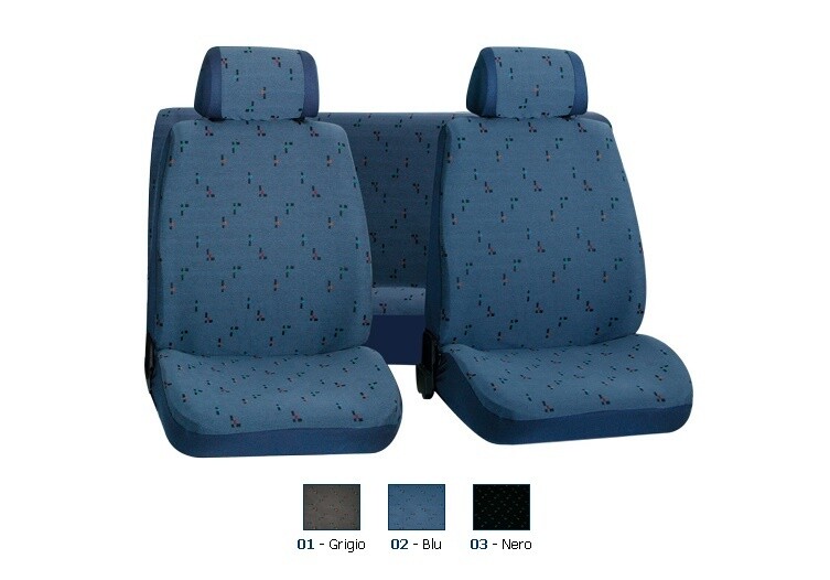 Set coprisedili su misura per Fiat Panda dal 2003 al 2011