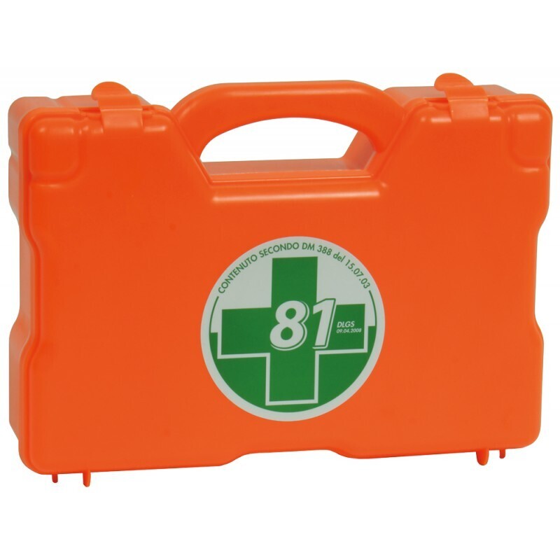 Pacchetto di medicazione conforme all'allegato 2 del D,M. 388/2003