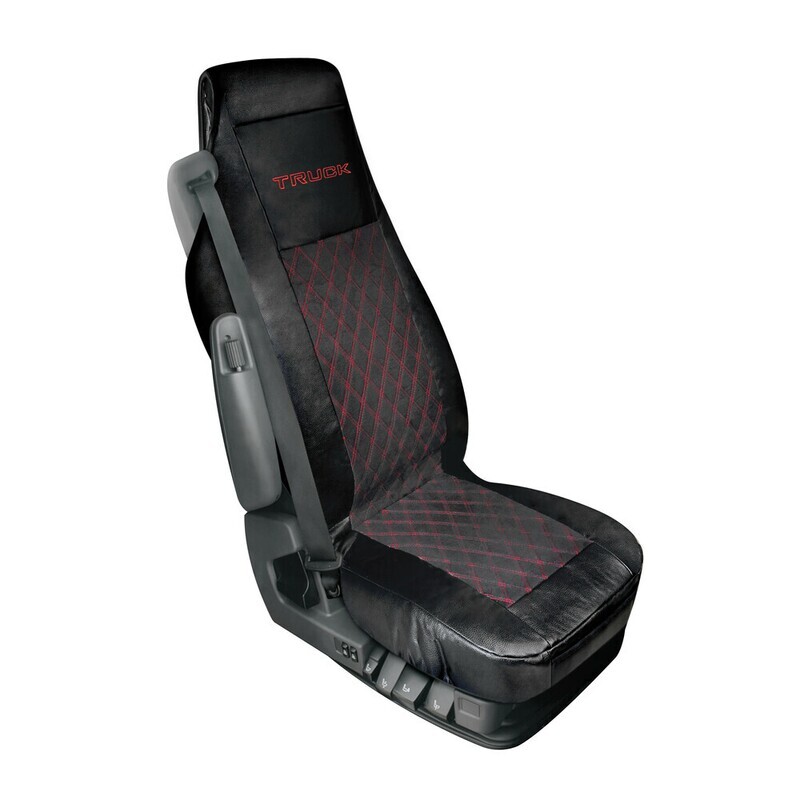 Coprisedile Mirian per camion in similpelle e suede trapuntato