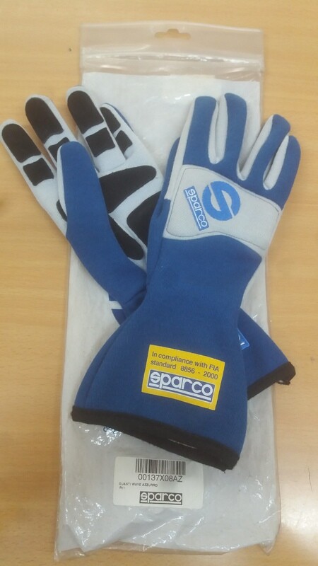 Guanti racing Sparco Wave colore rosso taglia 9