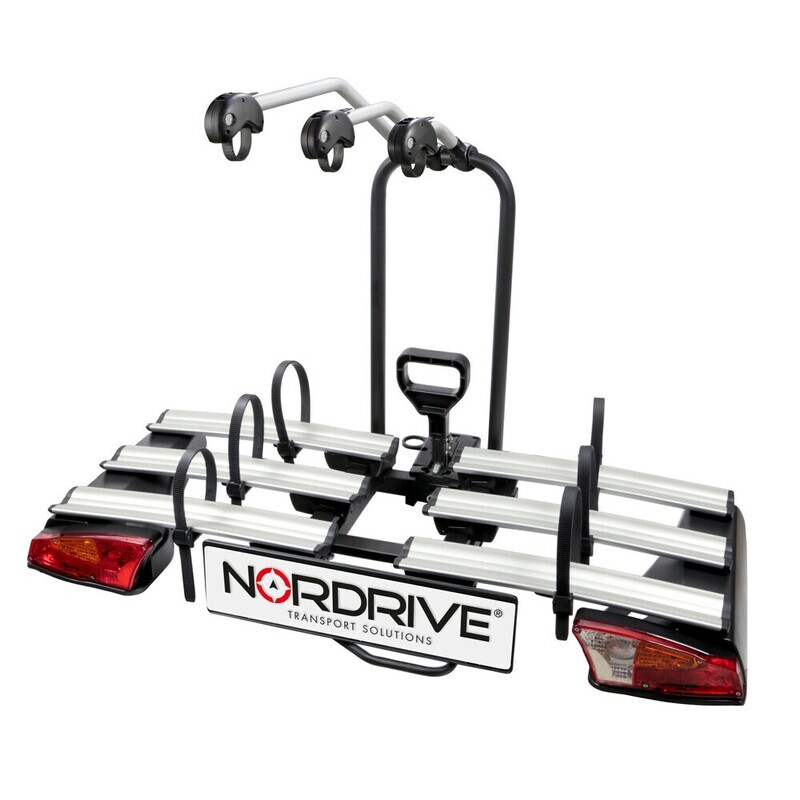 portabiciclette per gancio traino - Nordrive Asura 3 per3 bici