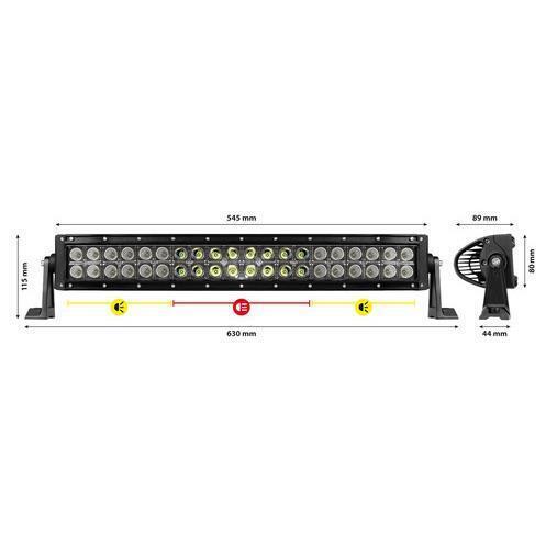 BARRA LED Lampa 55CM (120W - 8.000 LM) - RallyShop Italia