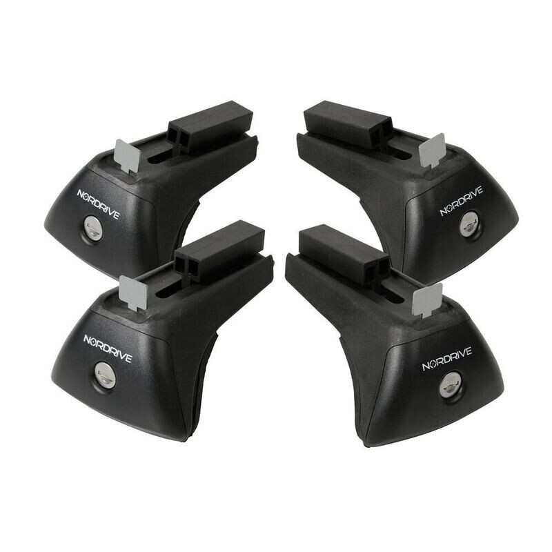 Evos IA (In-Rail Alu), kit 4 piedi per barre in alluminio Nordrive