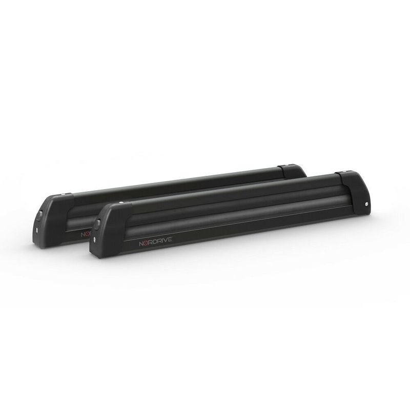 Portasci Nordic-King EVO aluminium NK-60, nordrive portasci per barre da tetto - Nero