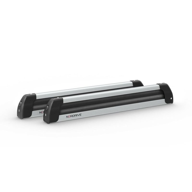 Portasci Nordic-King EVO aluminium NK-60, nordrive portasci per barre da tetto - Argento