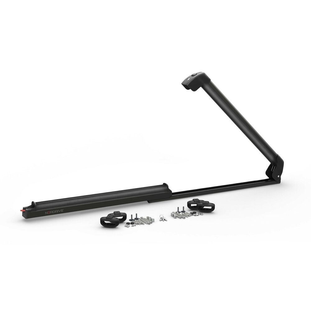 Poratasci Pro-Slider EVO Aluminium PS-60, nordrive portasci per barre da tetto - Nero
