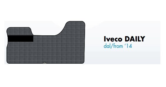 Tappeti su misura in PVC plastificato per Iveco Daily dal 2014 Tappeti su misura in PVC plastificato per Iveco Daily dal 2014