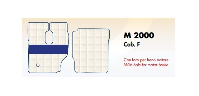 Tappeti Trucker su misura per Man M 2000 Cab. F