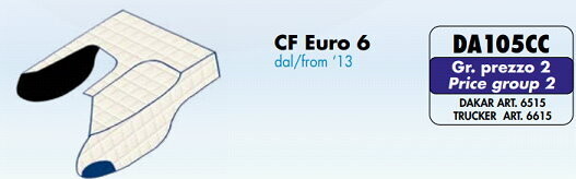 Copricofano Trucker su misura per Daf CF Euro 6 dal 2013 Copricofano Trucker su misura per Daf CF Euro 6 dal 2013