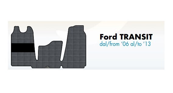 Tappeti su misura in PVC plastificato per Ford Transit dal 2006 al 2013 Tappeti su misura in PVC plastificato per Ford Transit dal 2006 al 2013