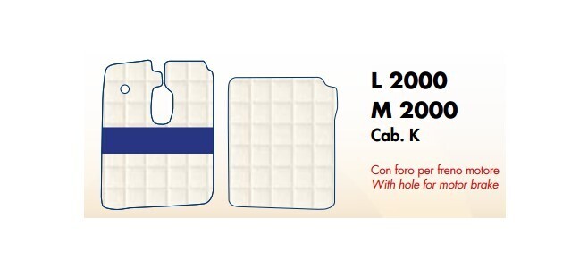 Tappeti Trucker su misura per Man L 2000 e M 2000 cab. K Tappeti Trucker su misura per Man L 2000 e M 2000 cab. K
