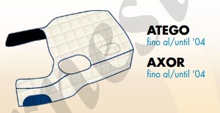 Copricofano Dakar su misura per Mercedes Atego e Axor fino al 2004 Copricofano Dakar su misura per Mercedes Atego e Axor fino al 2004