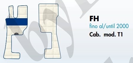 Tappeti Explorer su misura per Volvo FH fino al 2000 Cab. mod. T1 Tappeti Explorer su misura per Volvo FH fino al 2000 Cab. mod. T1