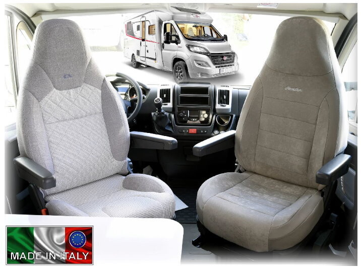 Coppia Coprisedili Camper Oasi mod. B con sedili integrali Coppia Coprisedili Camper Oasi mod. B con sedili integrali