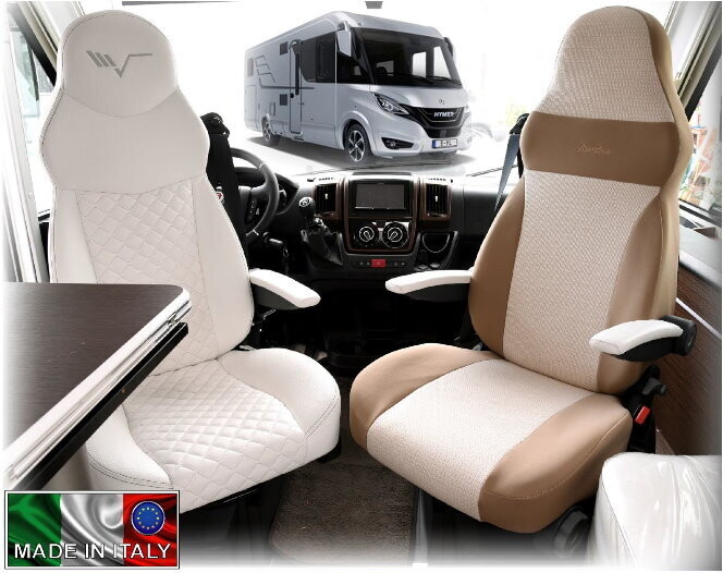 Coppia Coprisedili Camper Mororhome River mod. D con sedili integrali