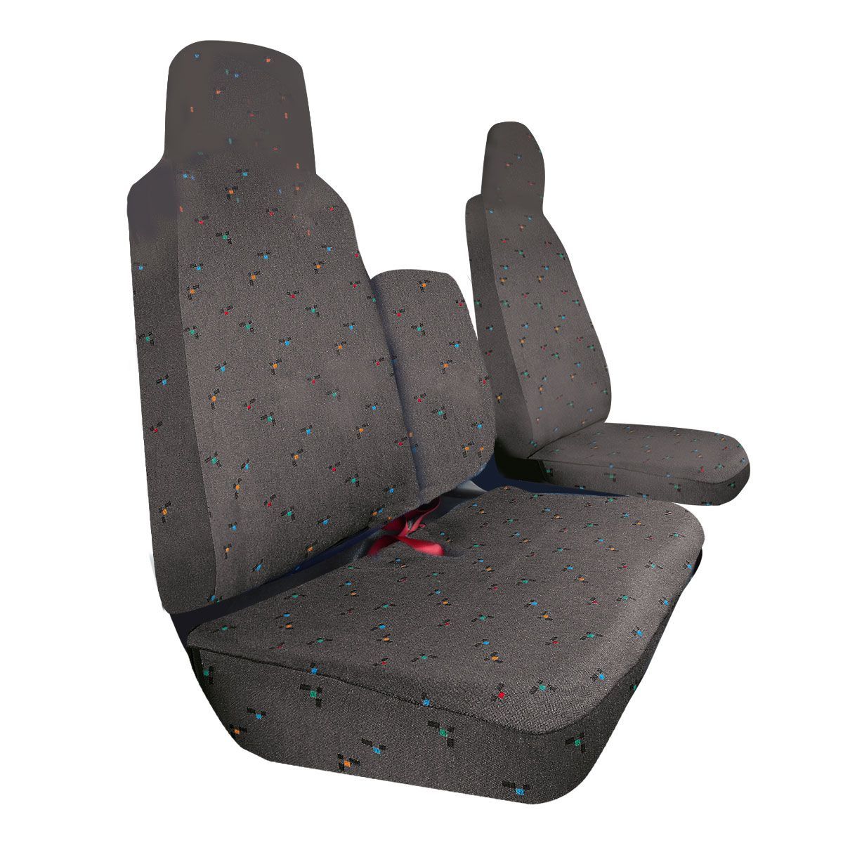 Coprisedili per Isuzu M21, M27 E M25 dal 2006 al 2025 con schienale doppio diviso colore grigio