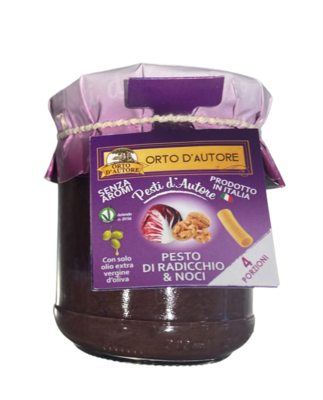 Pesto Artigianale Radicchio e Noci Orto D'Autore