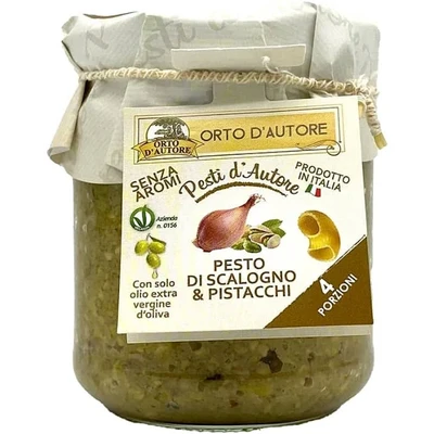 Pesto Artigianale Scalogno e Pistacchi Orto D'Autore