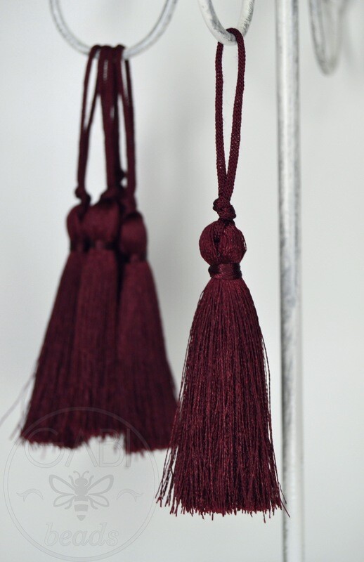 Kutas, bordo spalvos, 70mm, 1vnt