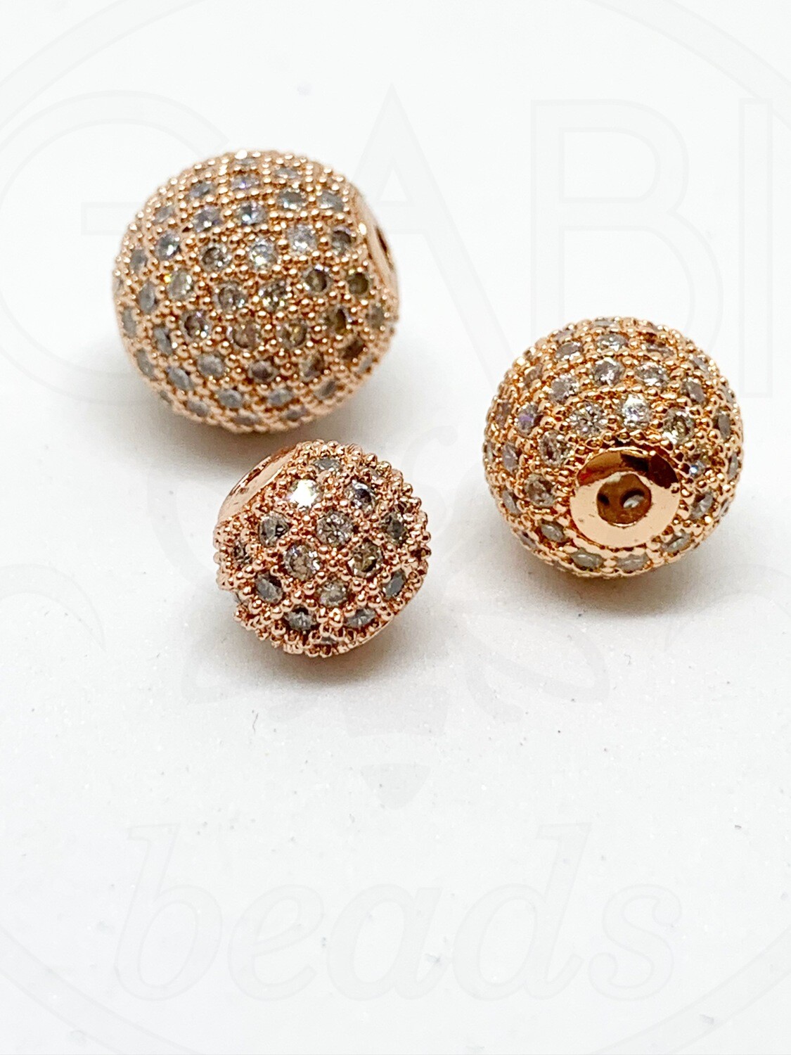 Nerūdijančio plieno intarpas su cirkonio akutėmis, rose gold/baltos spalvos, 1vnt