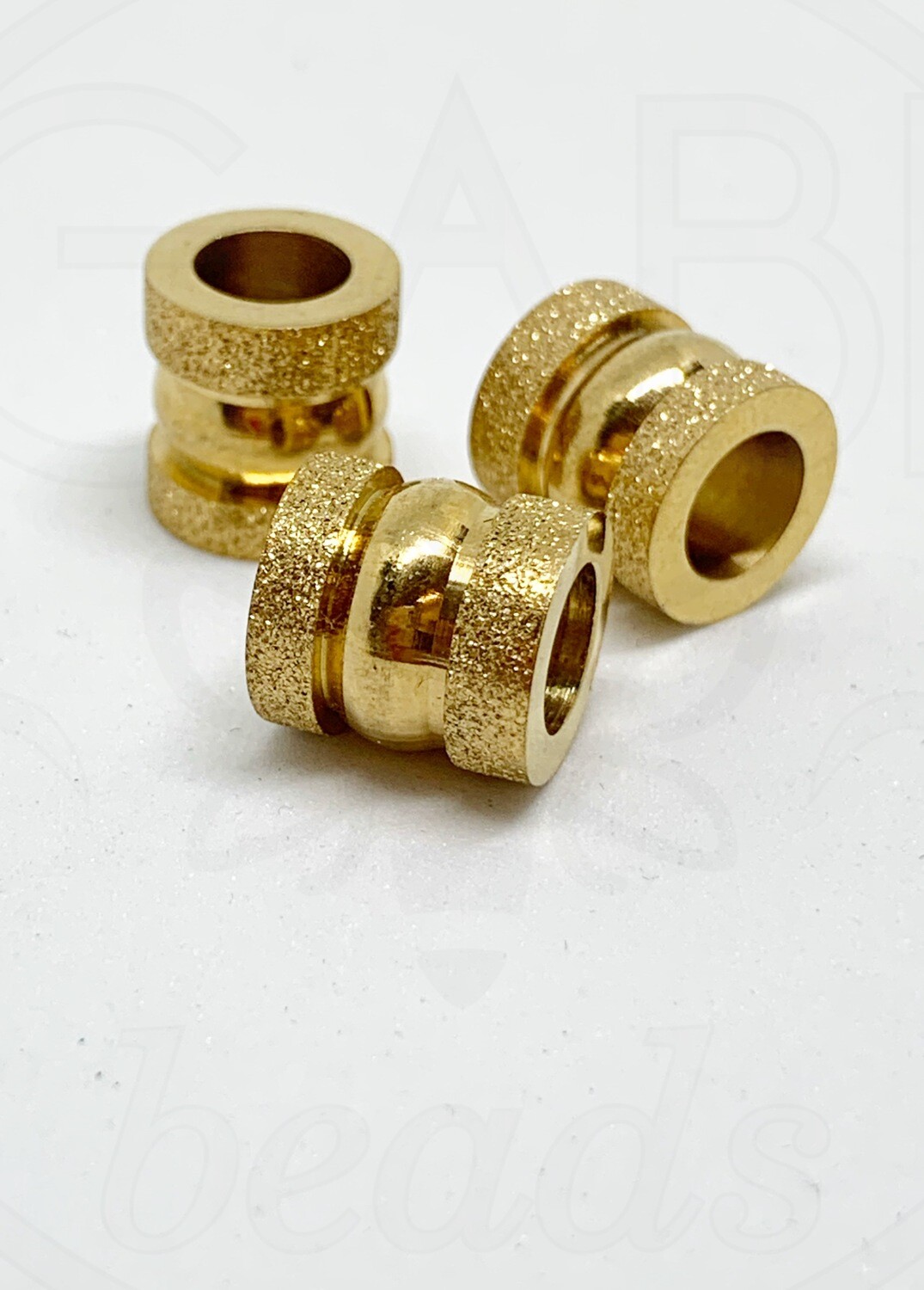 Nerūdijančio plieno intarpas, aukso spalvos, 10x10mm, 1vnt