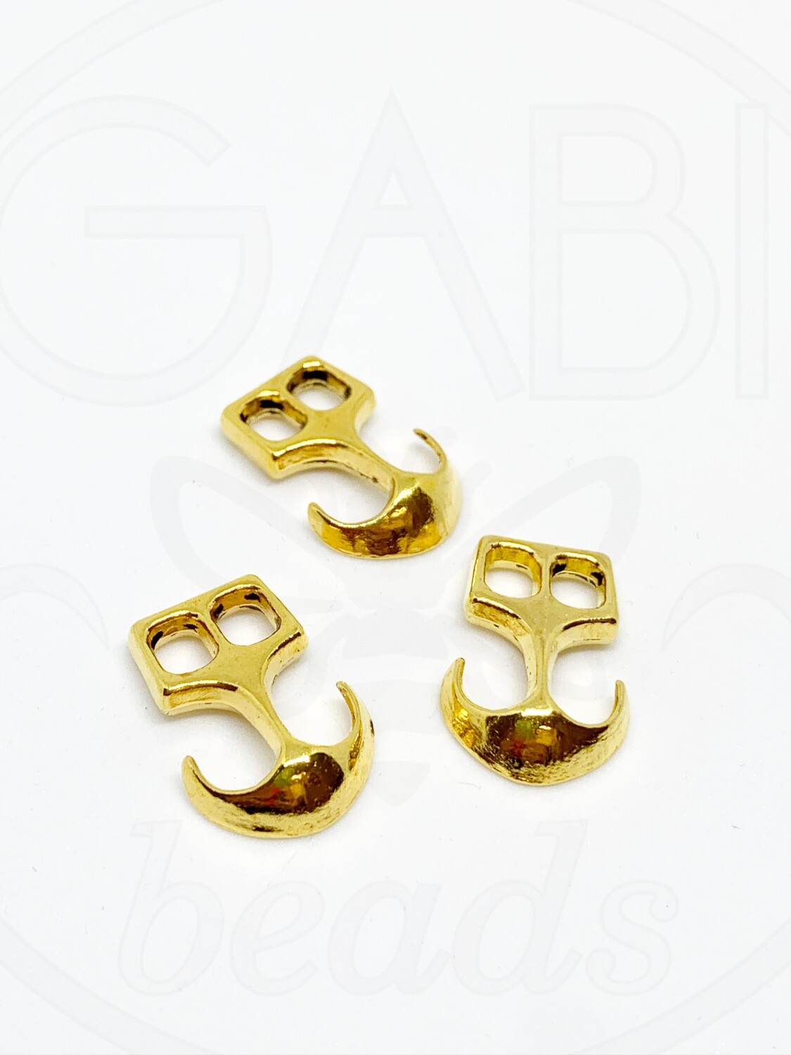 Pakabukas INKARAS, aukso spalvos 23x16x4mm, 2 vnt