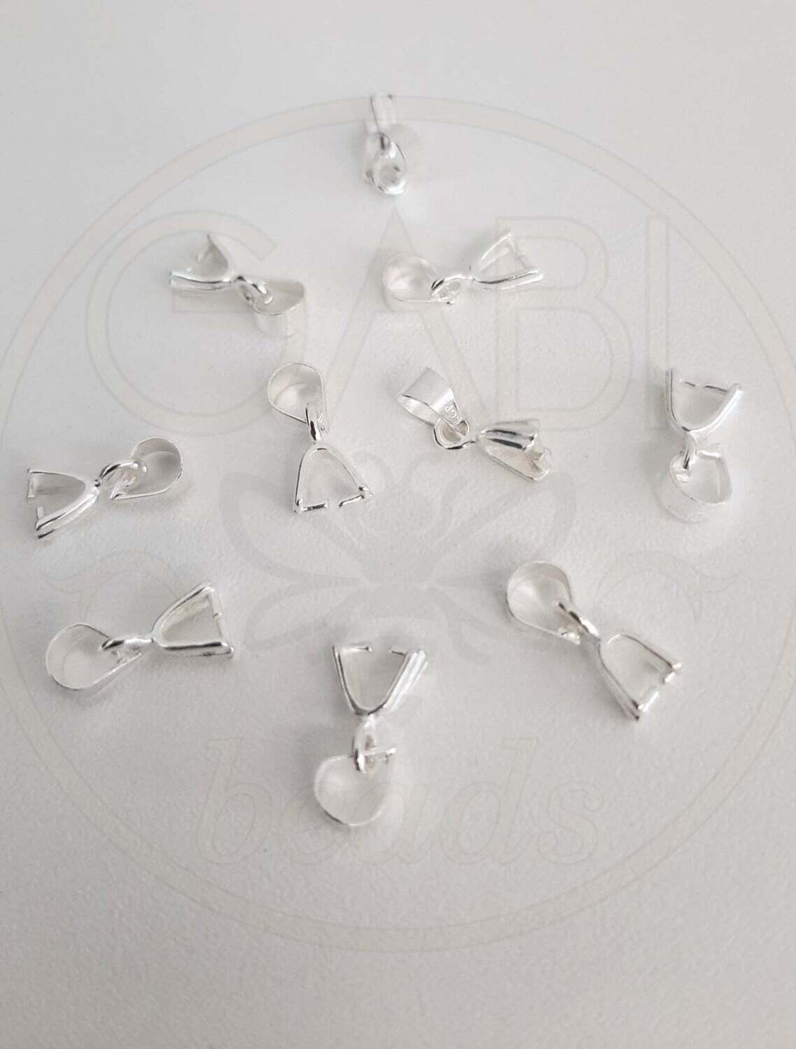 Detalės pakabukui, sidabro spalvos, 3x11x5mm, 10vnt