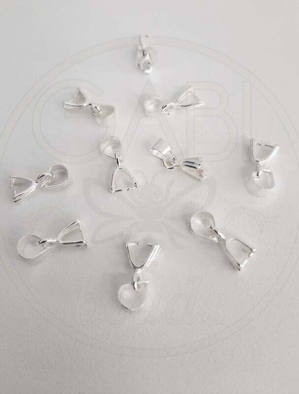 Detalės pakabukui, sidabro spalvos, 3x11x5mm, 10vnt