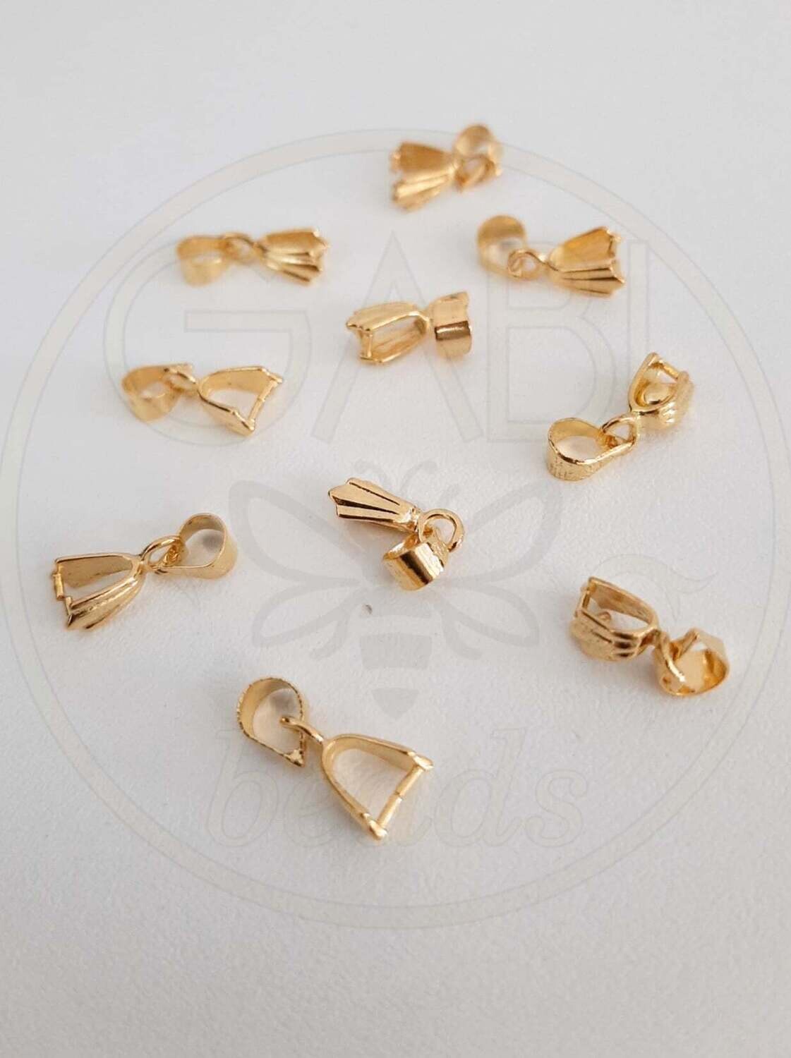 Detalės pakabukui, aukso spalvos, 3x15x6mm, 10vnt