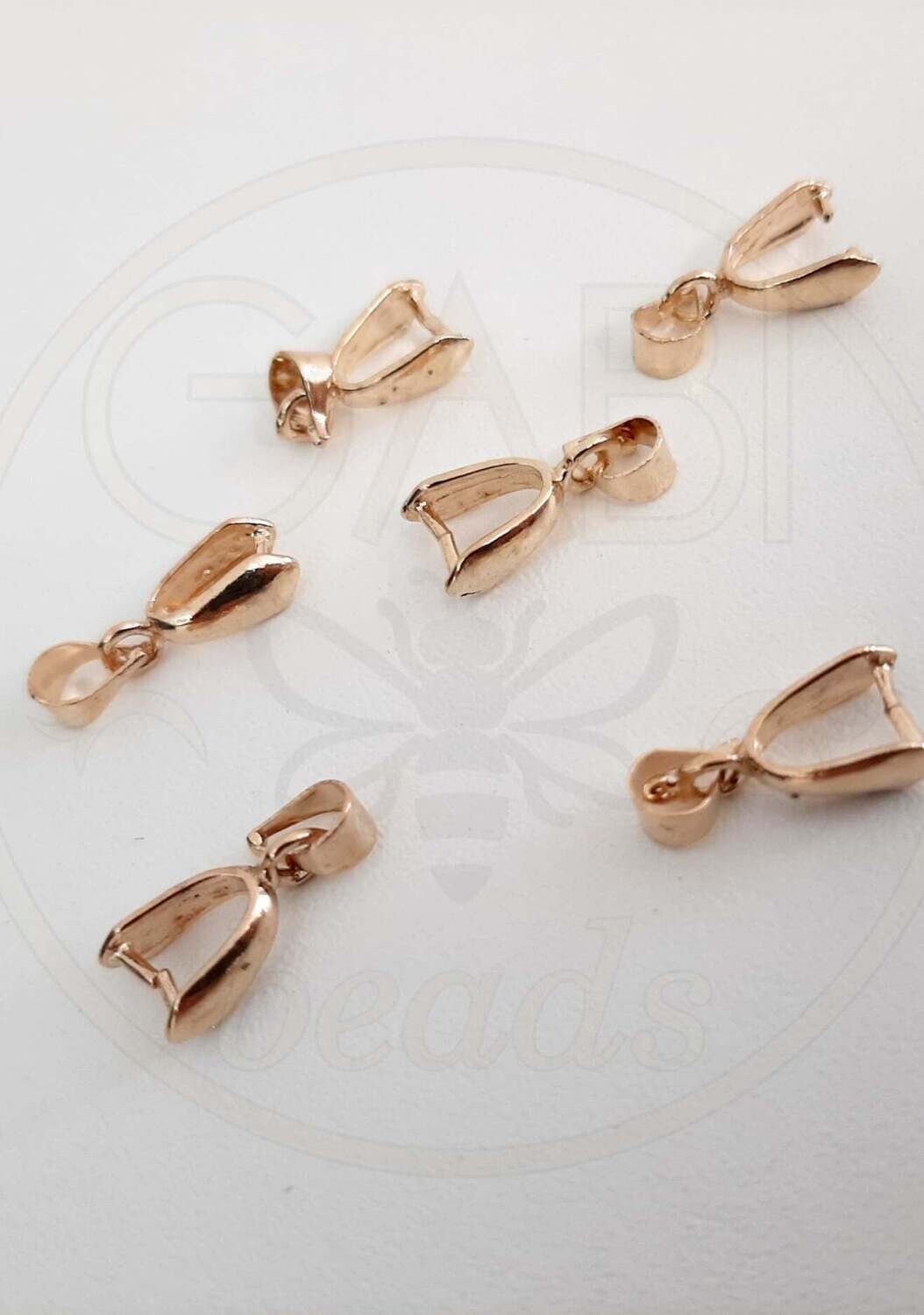 Detalės pakabukui, aukso spalvos, 4x16x7mm, 6vnt