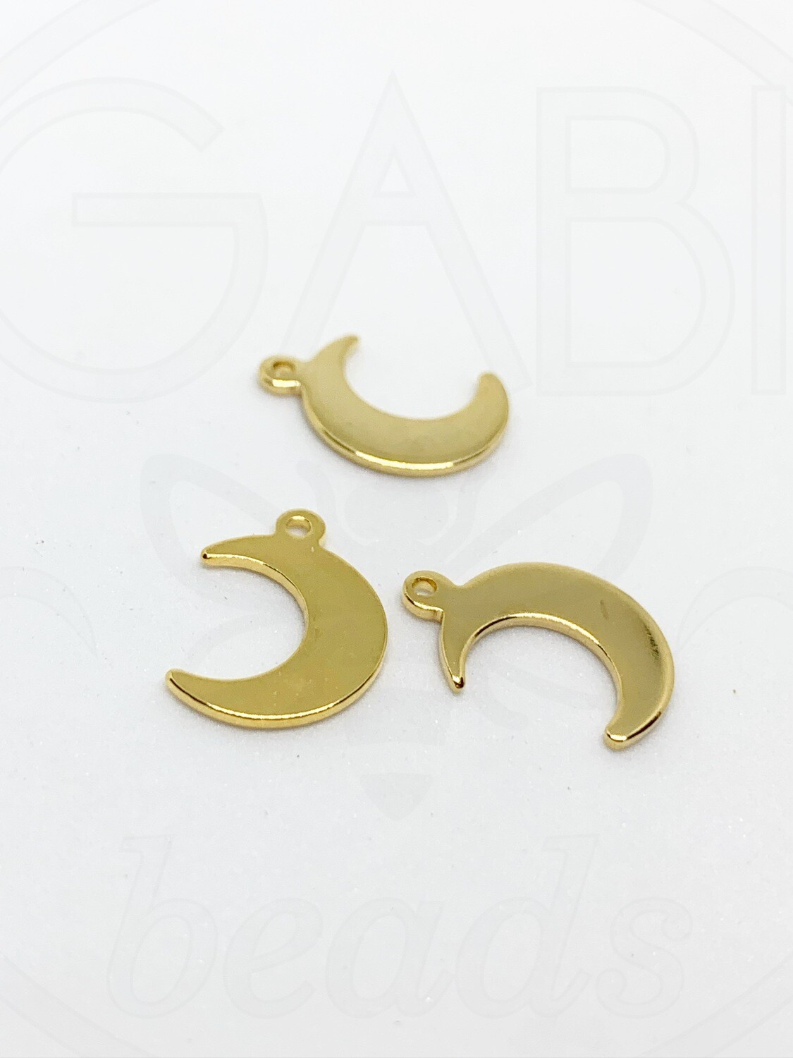 Nerūdijančio plieno pakabukai, aukso spalvos 15x11mm, 3 vnt