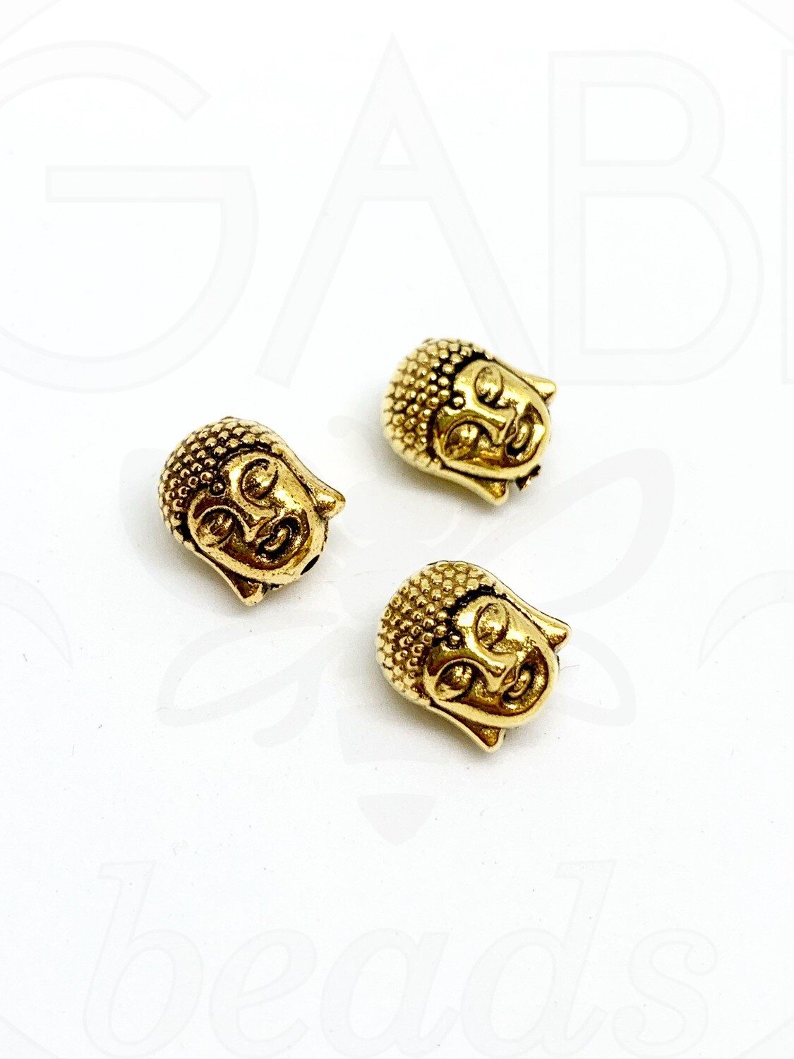 Intarpai, BUDA, aukso spalvos, 11x9x8mm, 4vnt
