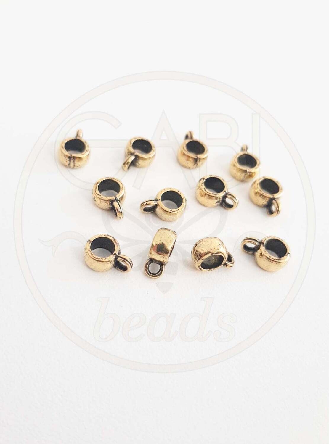 Intarpai, aukso spalva, 3,5x8,5mm, 20vnt