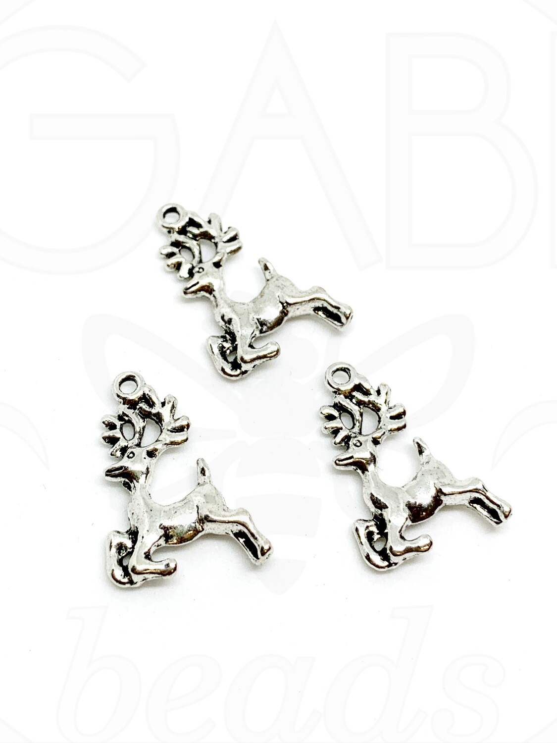 Pakabukas, plieno spalvos 22.5x16x3mm, 3vnt