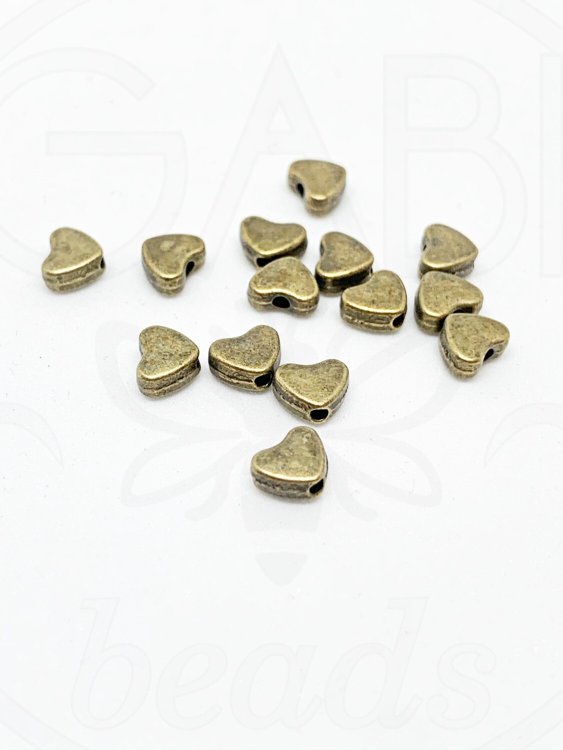 Intarpai, žalvario spalvos, 5x6x2mm, 40vnt