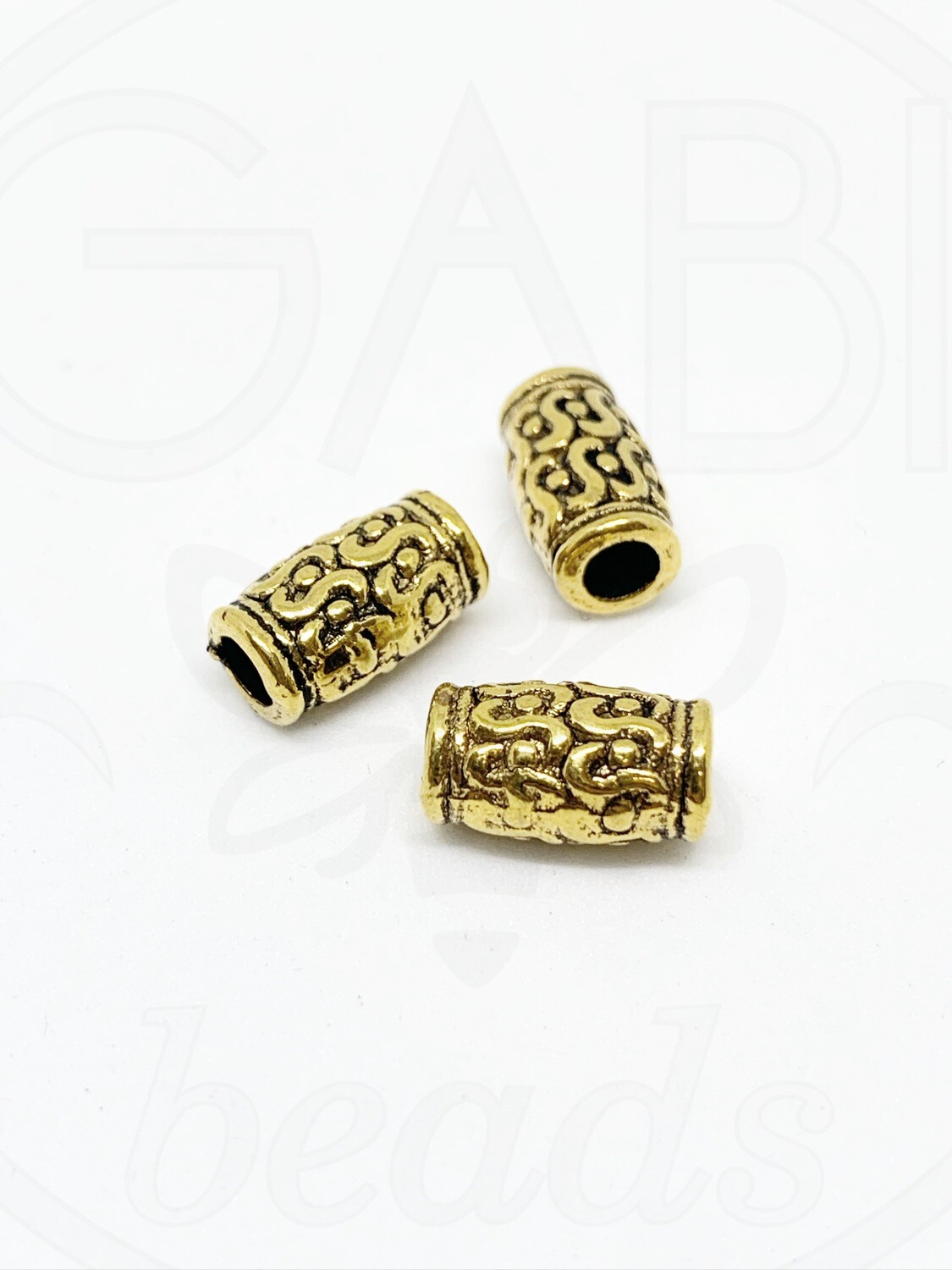 Intarpai, aukso spalvos, 12x7mm, 6vnt