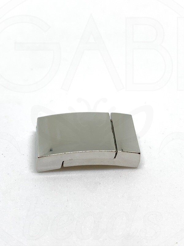 Magnetinis užsegimai, sidabro spalvos, 12x23x5mm , 1vnt