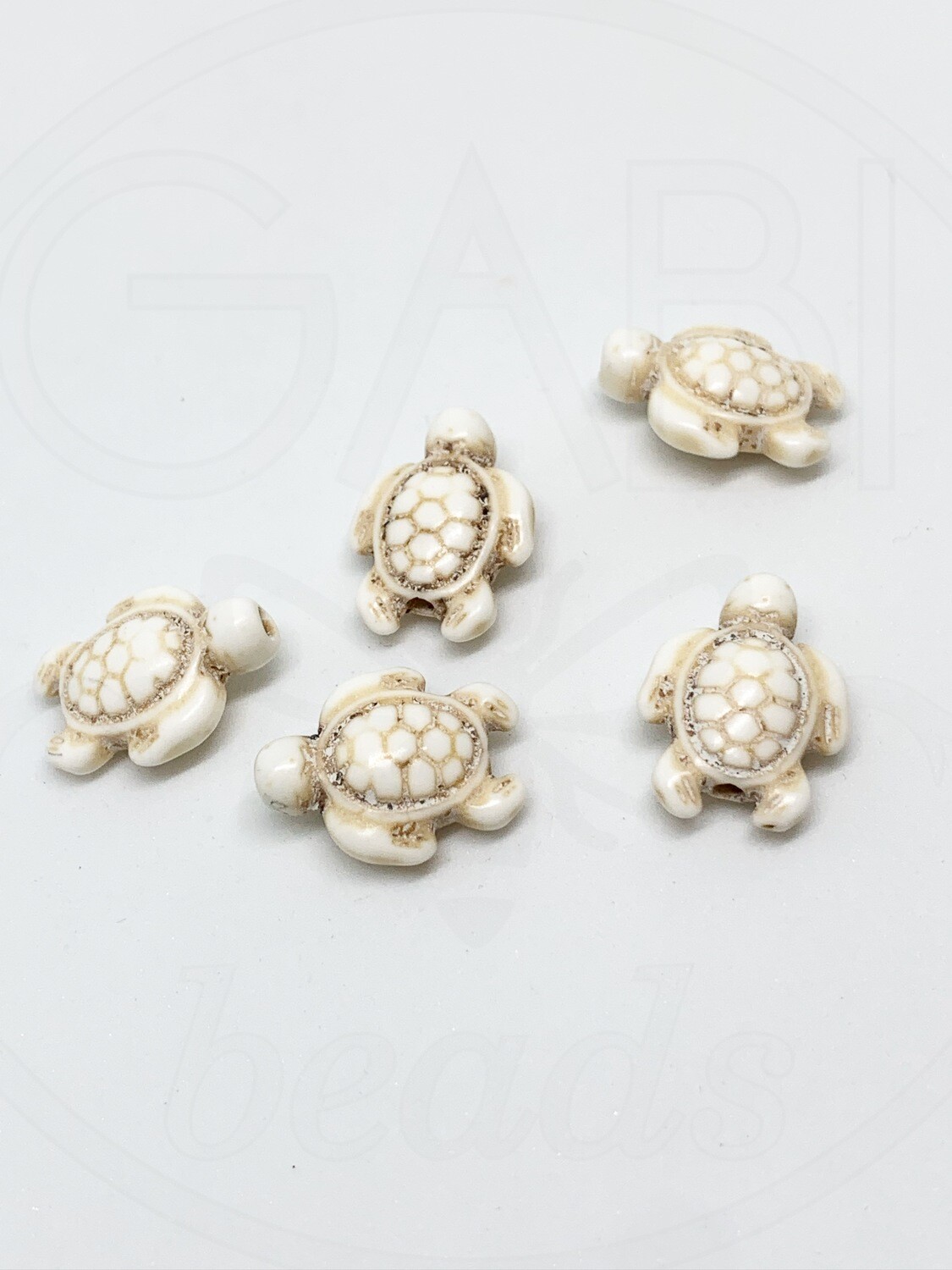 Hovlitas, VĖŽLYS, 19x15x7mm , smėlio spalvos, 3vnt
