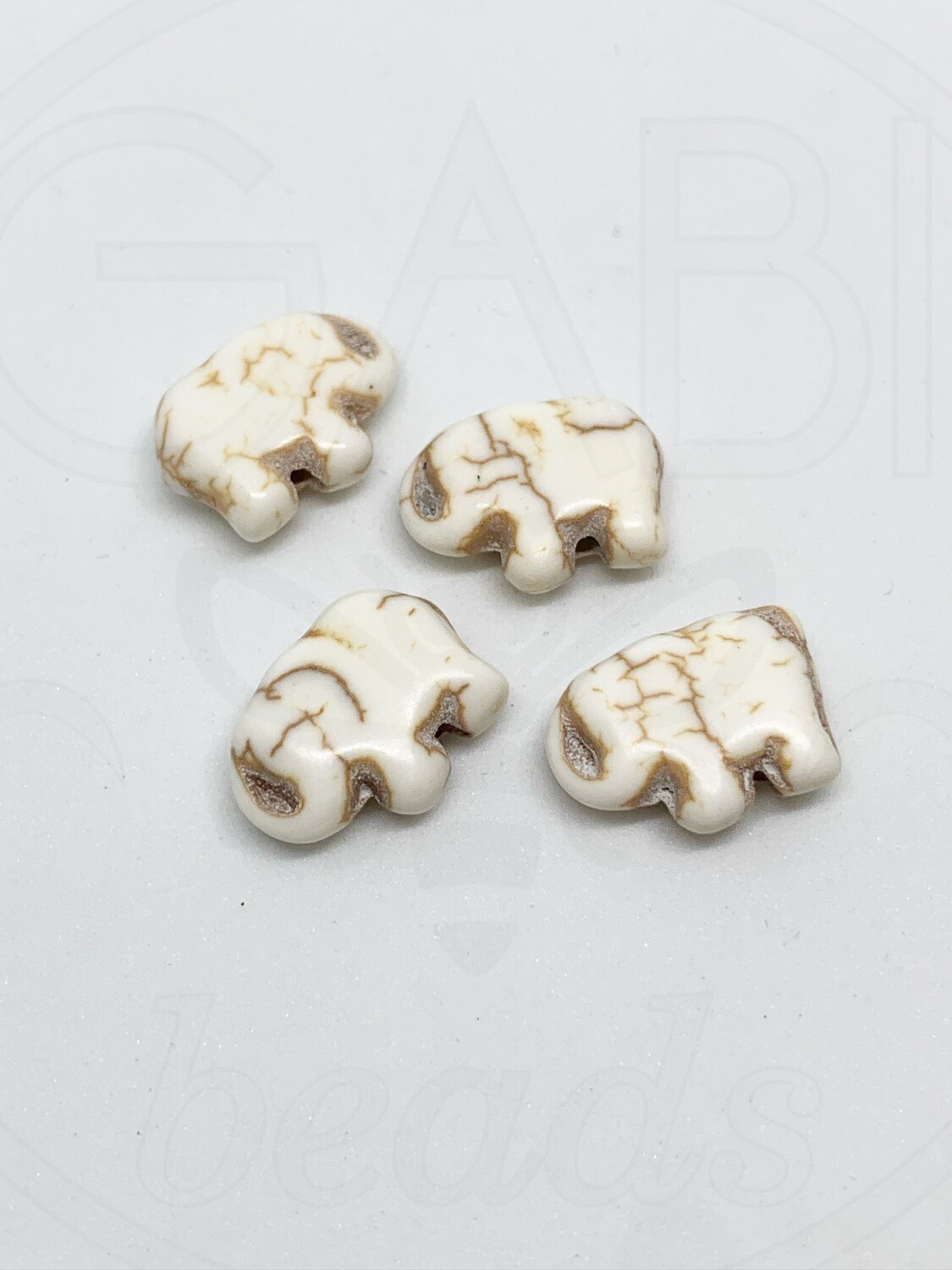 Hovlitas, DRAMBLYS, 15x11x6mm , smėlio spalvos, 3vnt