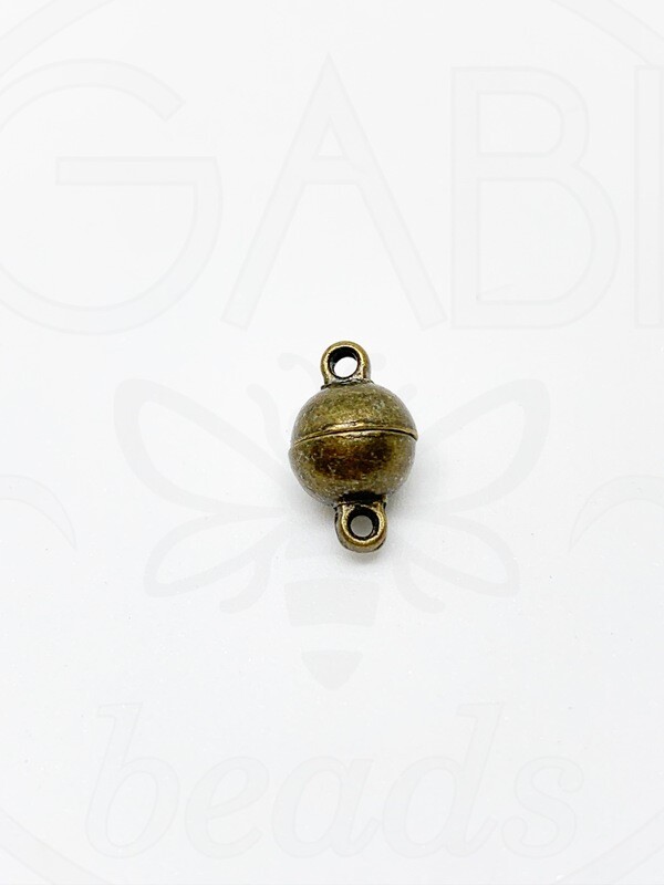 Magnetinis užsegimai, žalvario spalvos, 14x8mm ,  1vnt