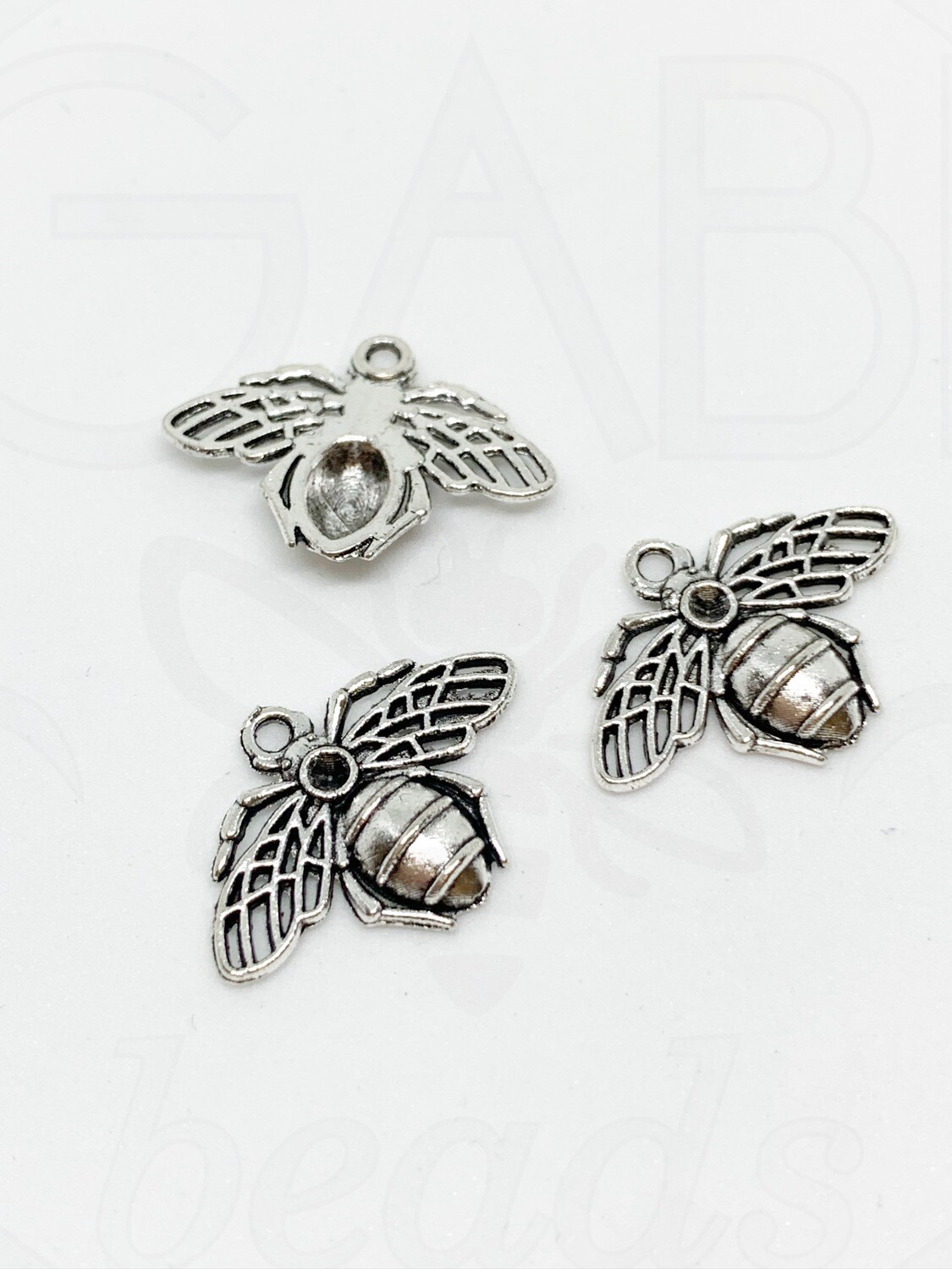 Pakabukas, sidabro spalvos 15x21x3mm, 8vnt