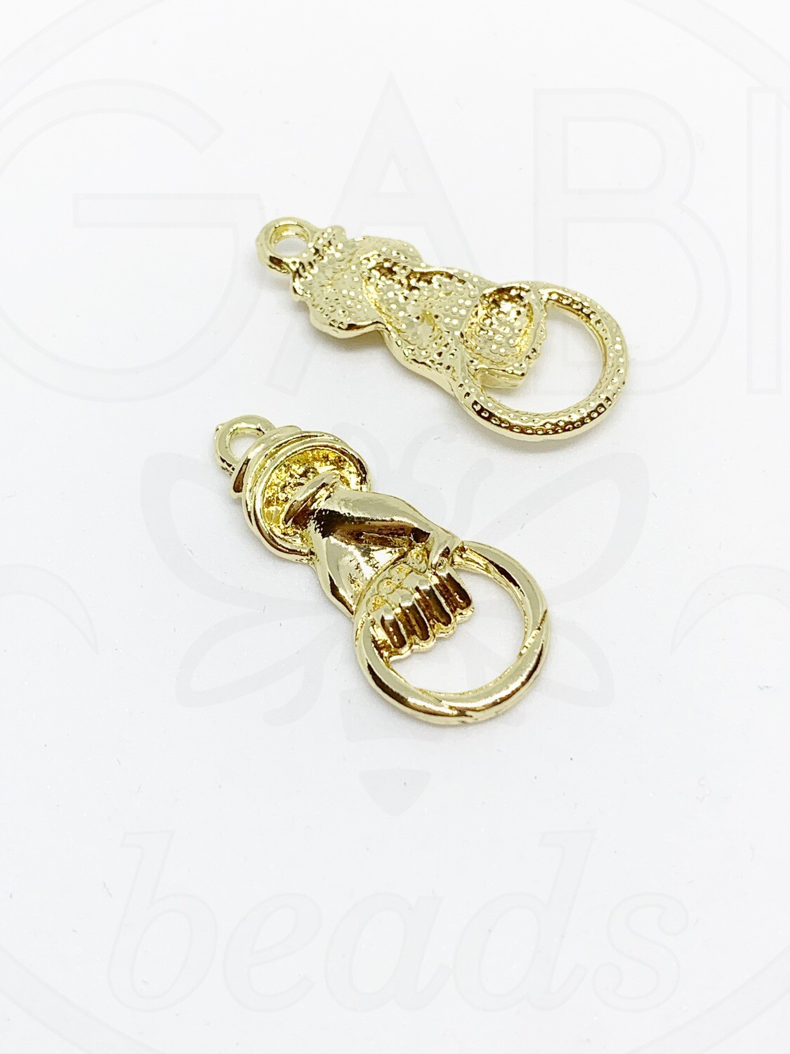 Pakabukas, aukso spalvos 30x13x4mm 1vnt
