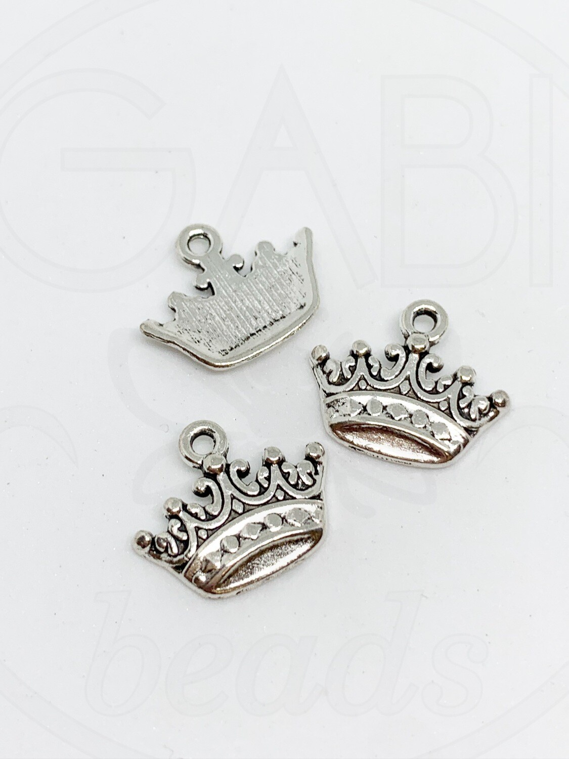 Pakabukas, sidabro spalvos 17x14x2mm 3vnt