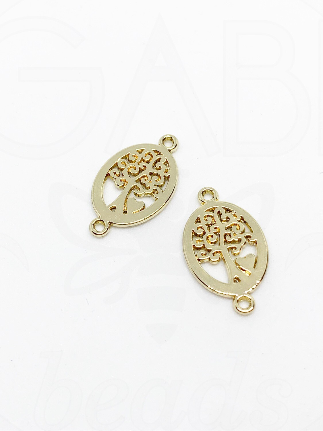 Pakabukas, aukso spalvos 23x14x1,5mm 1vnt