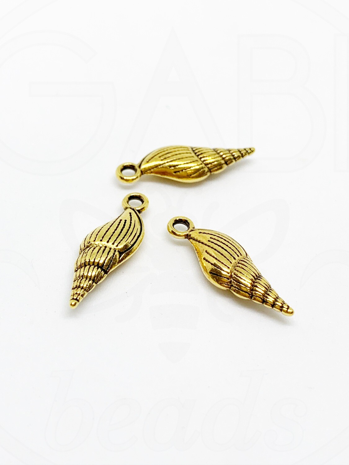 Pakabukas, aukso spalvos 23x8x4mm 3vnt