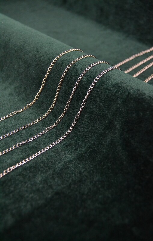 Nerūdijančio plieno grandinėlė , 3x2 mm, plieno spalvos, 10cm