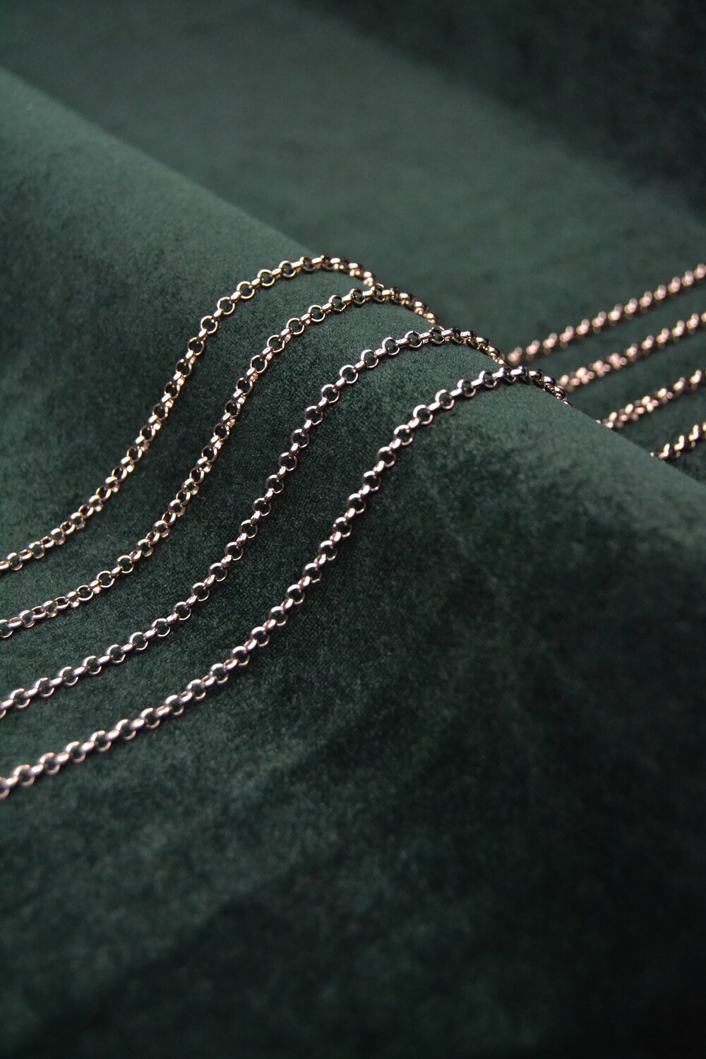 Nerūdijančio plieno grandinėlė ,3mm, plieno spalvos, 10cm