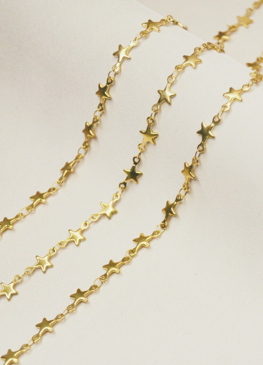 Nerūdijančio plieno grandinėlė ,6x12mm, aukso spalvos, 10cm